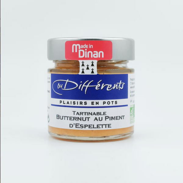 Tartinable Butternuss - Butternut -  Piment - Espelette -Terrine - Mousse - Pate - Rillettes - Bretagne - franzoesische Spezialitaet  - franzoesische Feinkost